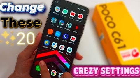 POCO C61 Change These 20 Settings || Top 20+ Hidden Features, Tips & Tricks, Poco c61 All Settings