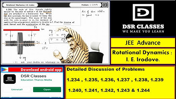 I E Irodov  JEEADVANCE   Rotational  Dynamics Part 1 Detailed Discussion