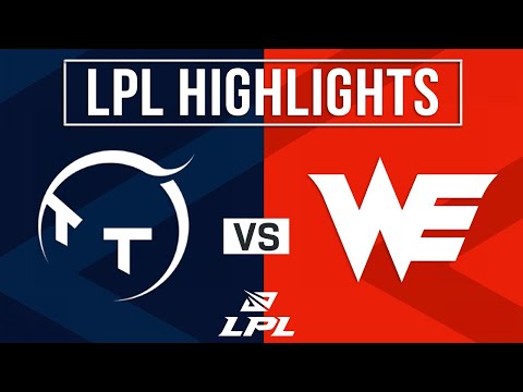 TT vs WE Highlights ALL GAMES | LPL 2025 Split 2 | TT Gaming vs Team WE