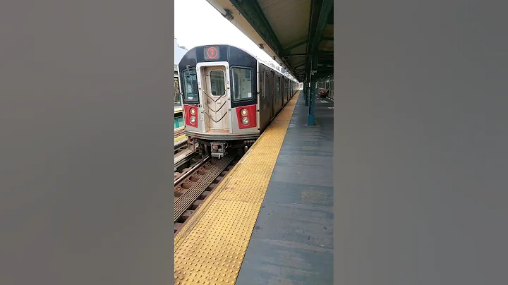 MTA NYC Subway: R188 (7) Train leaving Court Square #mta #subscribe #shorts