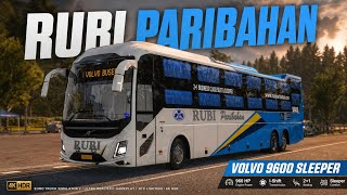 RUBI Paribahan Volvo 9600 Sleeper 🔥 Ultra Realistic ETS2 Bus Mod | Indian Style Driving 🇮🇳