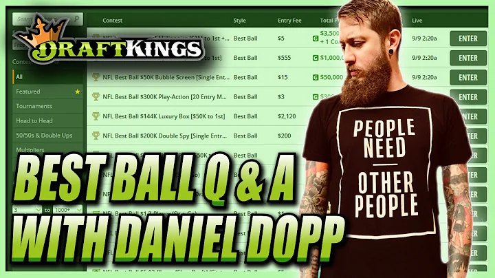 DRAFTKINGS & UNDERDOG BEST BALL DRAFT Q&A w/ DANIE...