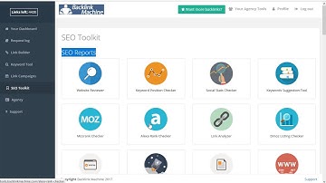 Backlink Machine - SEO Toolkit help