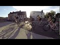 Cyclists fly past camera