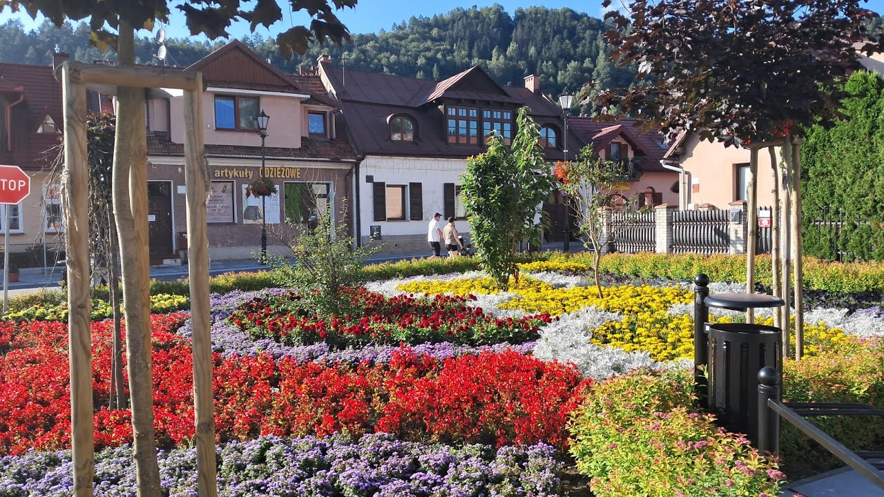 Muszyna - urocze miasto pełne kwiatów , sierpień 2023 r.