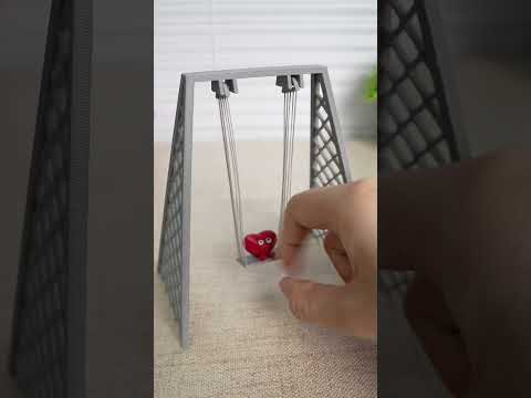 A little swing, a better mood. 3D print a Heart Swing for your desk. #3dprinting #Creator5