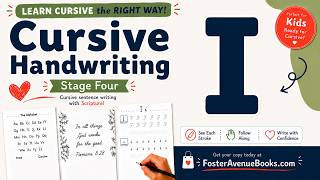 Cursive Handwriting Lesson: Letter 𝐈 | Scripture Writing | Book 4