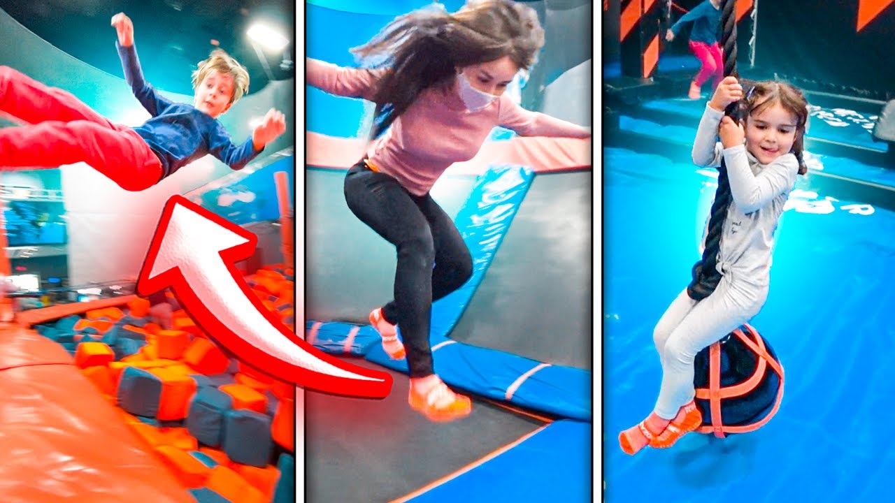PARQUE DE TRAMPOLIM SKY ZONE NOS ESTADOS UNIDOS - Família Brancoala