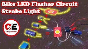 Bike LED Flasher Circuit | Strobe Light Circuit | Without any IC | Bike Indicator | LED Flasher