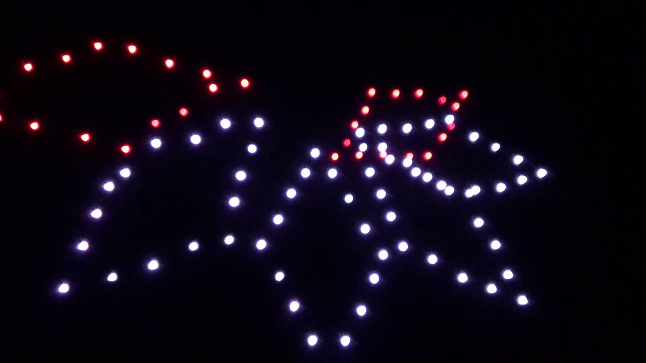 Frankfurt Drone-Show (110 Drones)