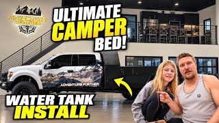 Hidden Water Tank Install in Our F-450 Camper Bed!