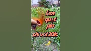 làm quạt pin 12v chỉ với 20k sẽ như thế nào??#pinlithium #diy #xhuong #pin #pin18650