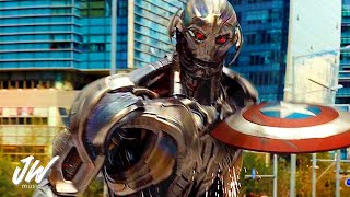 Waka Waka ( Black Nightcore Remix ) | Captain America vs Ultron [Fight Scene] [4K]