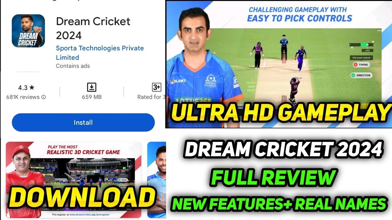 Dream Cricket 2024 Download & Install Prosess Dream Cricket 2024