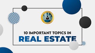 10 Important REAL ESTATE topic