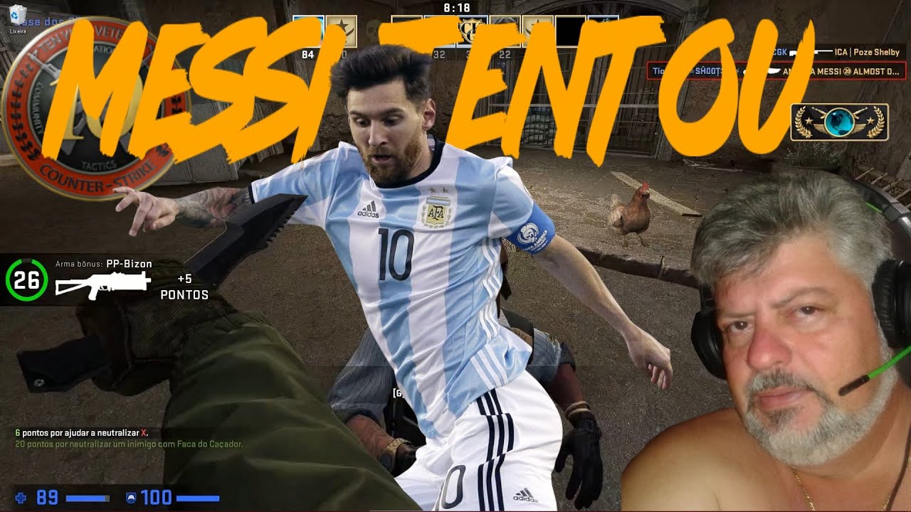 CS GO Messi tentou Driblar o Tiozão mas não deu 🤪🔪😵 - YouTube