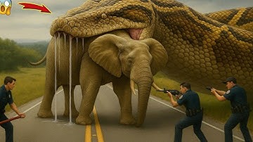 Rescue Story Heroic Rescue Team Saves Mother Elephant From Dangerous Giant Python