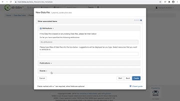 Registering data files on IBISBAHub