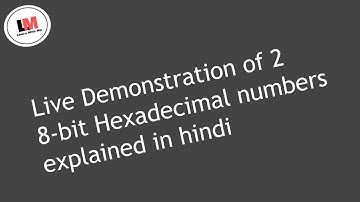 Live demonstration of two 8 bit hexadecimal numbers Addition|| Microprocessor Lab