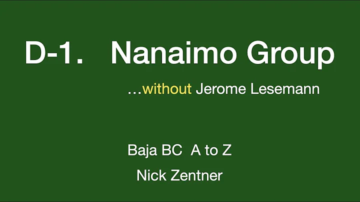 D-1. Nanaimo Group ... without Jerome Lesemann