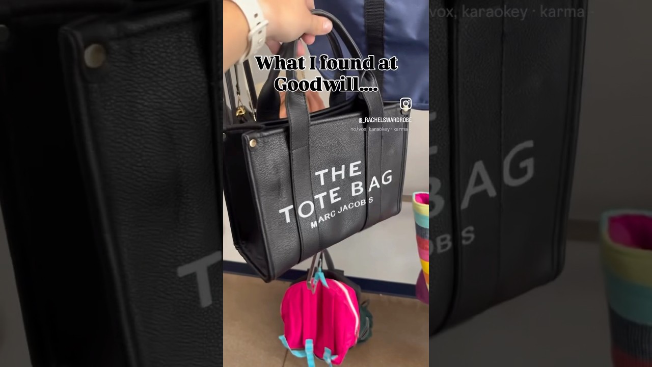 Not on my thrift wishlist: Marc Jacobs Tote Bag…on my thrift wishlist: Mary-Jane shoes!