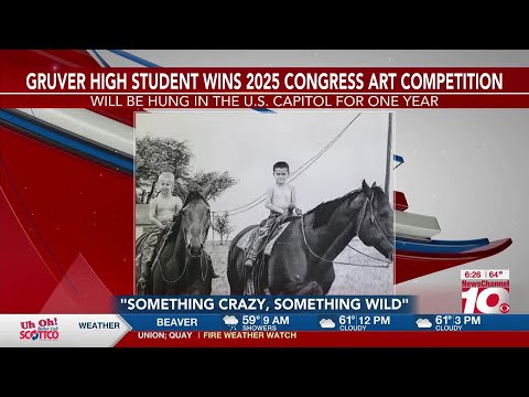 Gruver High School student wins 2025 Congressional Art Competition
