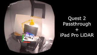 Quest 2 Passthrough + LiDAR experiment