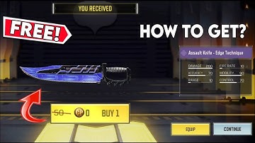 How to Get FREE Assault Knife in COD Mobile 2024 | Assault Knife - Edge Technique CODM