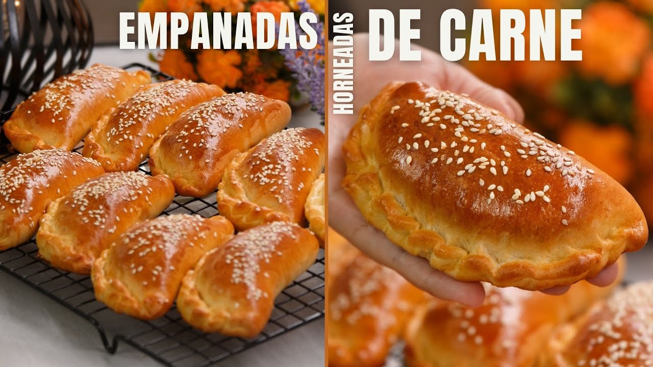 Empanadas de carne, las empanadas horneadas mas suaves y ricas que puedes preparar en casa