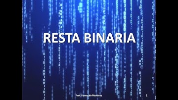 Resta binaria (complemento a 2) - [AED4]