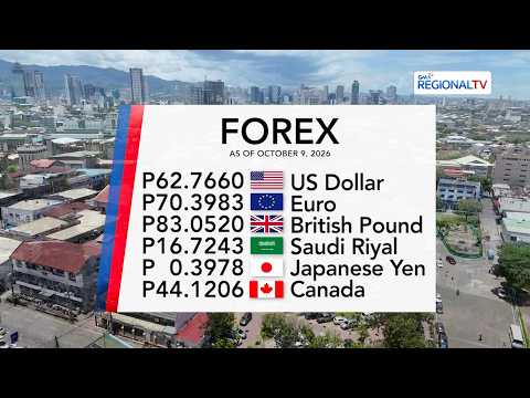Foreign Exchange Rate as of October 9, 2026 | Balitang Bisdak