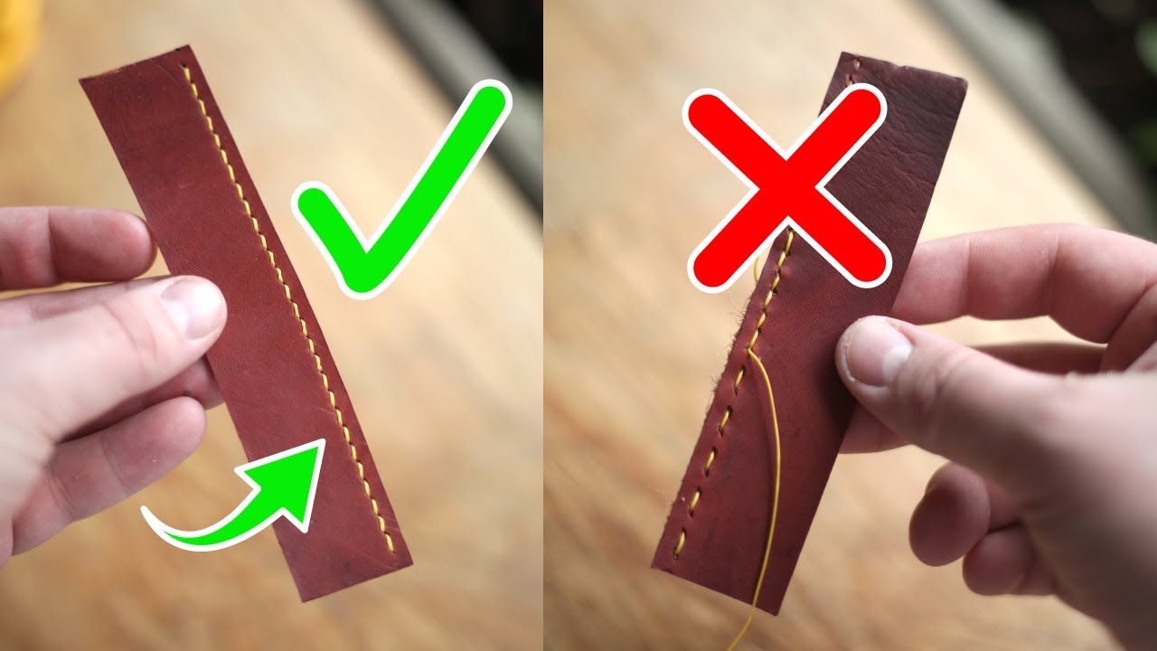 The PROBLeM with Hand Sewing Leather 