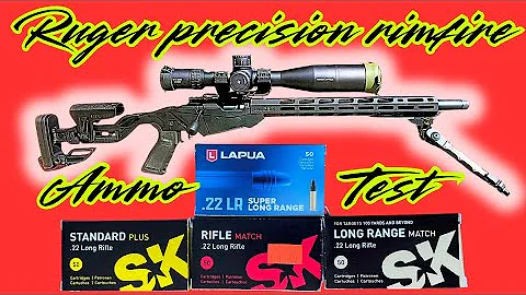Ruger Precision Rimfire SK and Lapua 50 yard ammo test