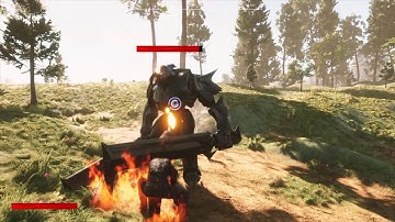 Unreal Engine 4 Action RPG WIP #6 - Ultimate form, flame hammer, health bars