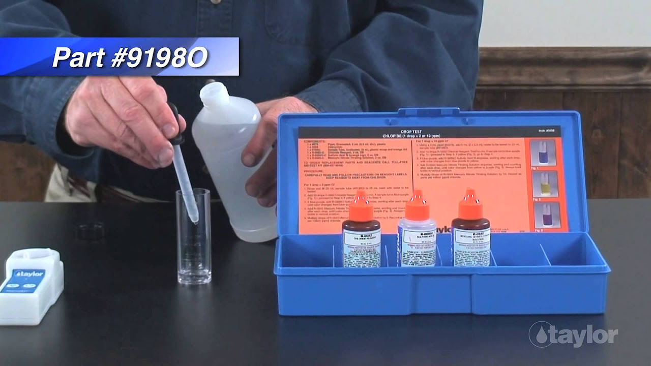Testing for Chloride Using the Mercuric Nitrate Method in Taylor's K-1598