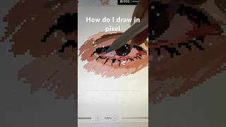 How to draw in pixel #digitalart #ibispaintx #pixel #drawing