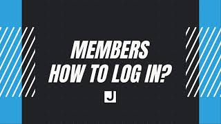 JCC New Registration System | Members - How to log in?