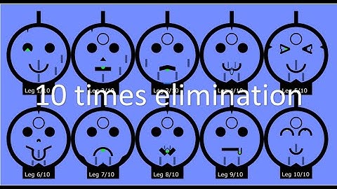 Faces : 10 times elimination - Algodoo marble race