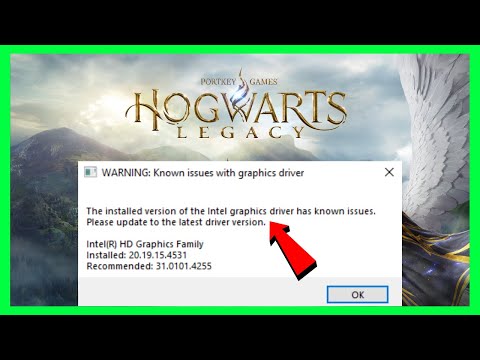 How to FIX Hogwarts Legacy Intel Graphics Driver Issue