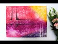 An Abstract Painting Technique for Beginners / Step by Step Tutorial using Acrylic Colours