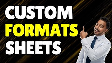 How to Create Custom Number Formats in Google Sheets | Currency, Dates, and More