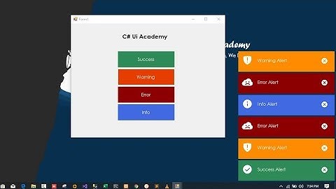 C# - Custom Notification Form in WinForm App C#