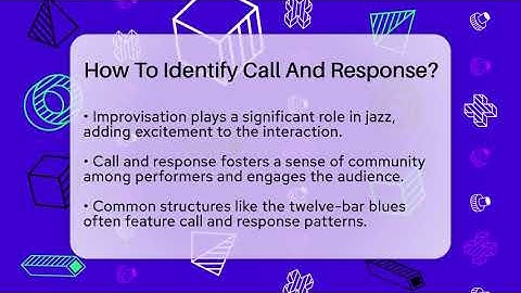 How To Identify Call And Response? - Jazz Music Legends
