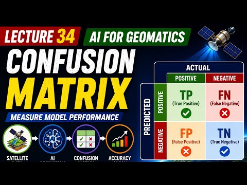 Machine Learning Lecture 34 | Confusion Matrix |Geomatics engineering| Model Evaluation 📊🤖