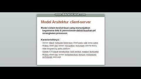 Arsitektur Terdistribusi