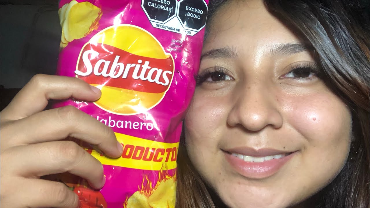 ASMR comiendo SABRITAS 🤩🥰😋con habanero #asmr #foryou