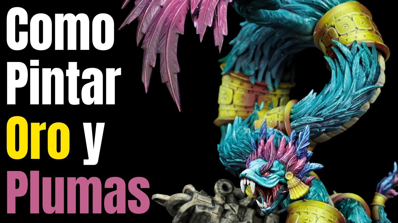 Como pintar Plumas y Oro (NMM) en Miniaturas y Figuras