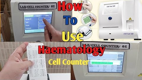 How To Use Haematology Cell Counter | CBC Machine | Haematology Tests |