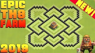 BEST Town hall 8 (TH8) Epic Farming Base 2020 TH8 Farming Base Design/Layout - Clash of Clans