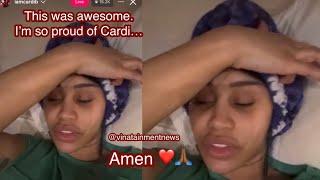 Cardi B Thank Her Fans U0026 Chats i Want It All The House Kids Soccer Mom U0026 To Be A Superstar